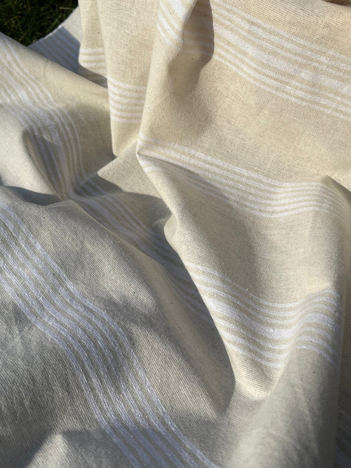 Handwoven Buldan fabric made from Turkish cotton