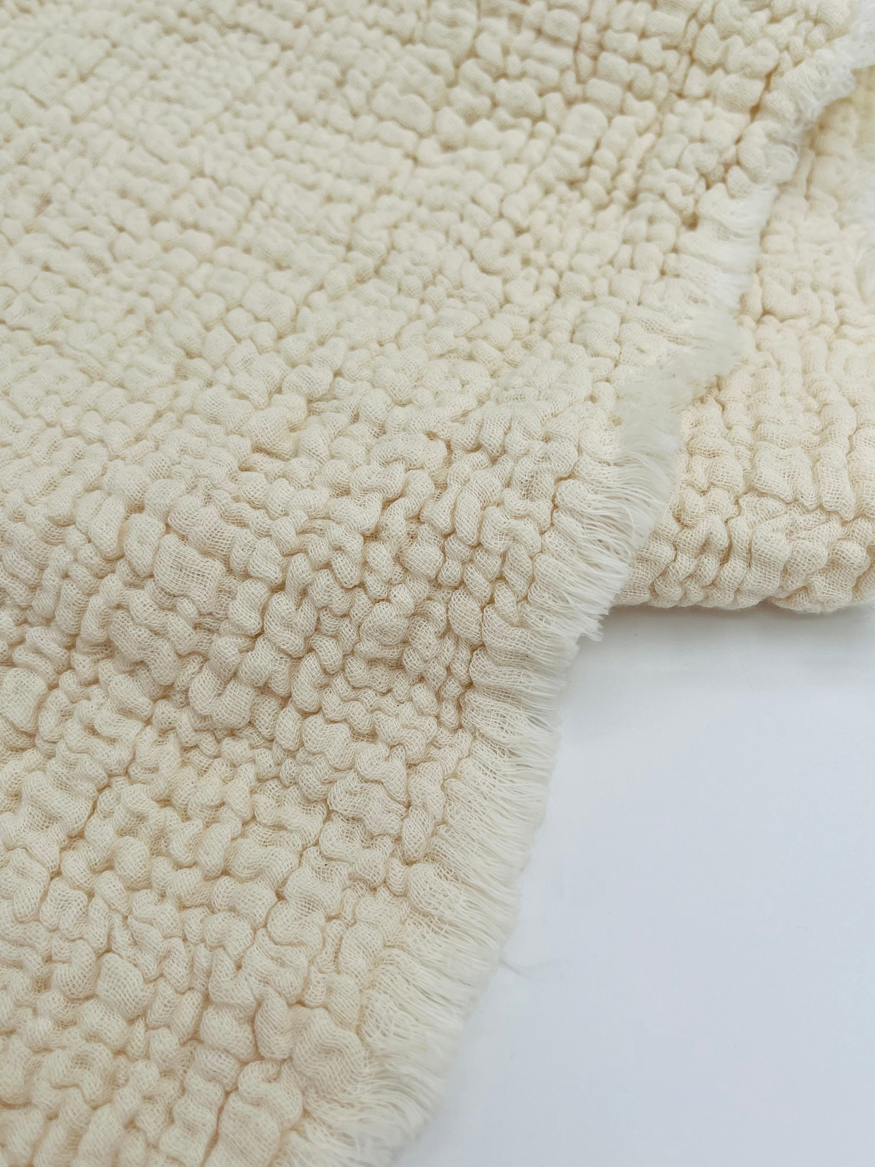 Tissu mousseline par cour - Tissu mousseline biologique - Mousseline de coton pour bébé - Tissu gaze 4 couches par mètre, 180 CM DE LARGEUR. Couverture nouveau-né.