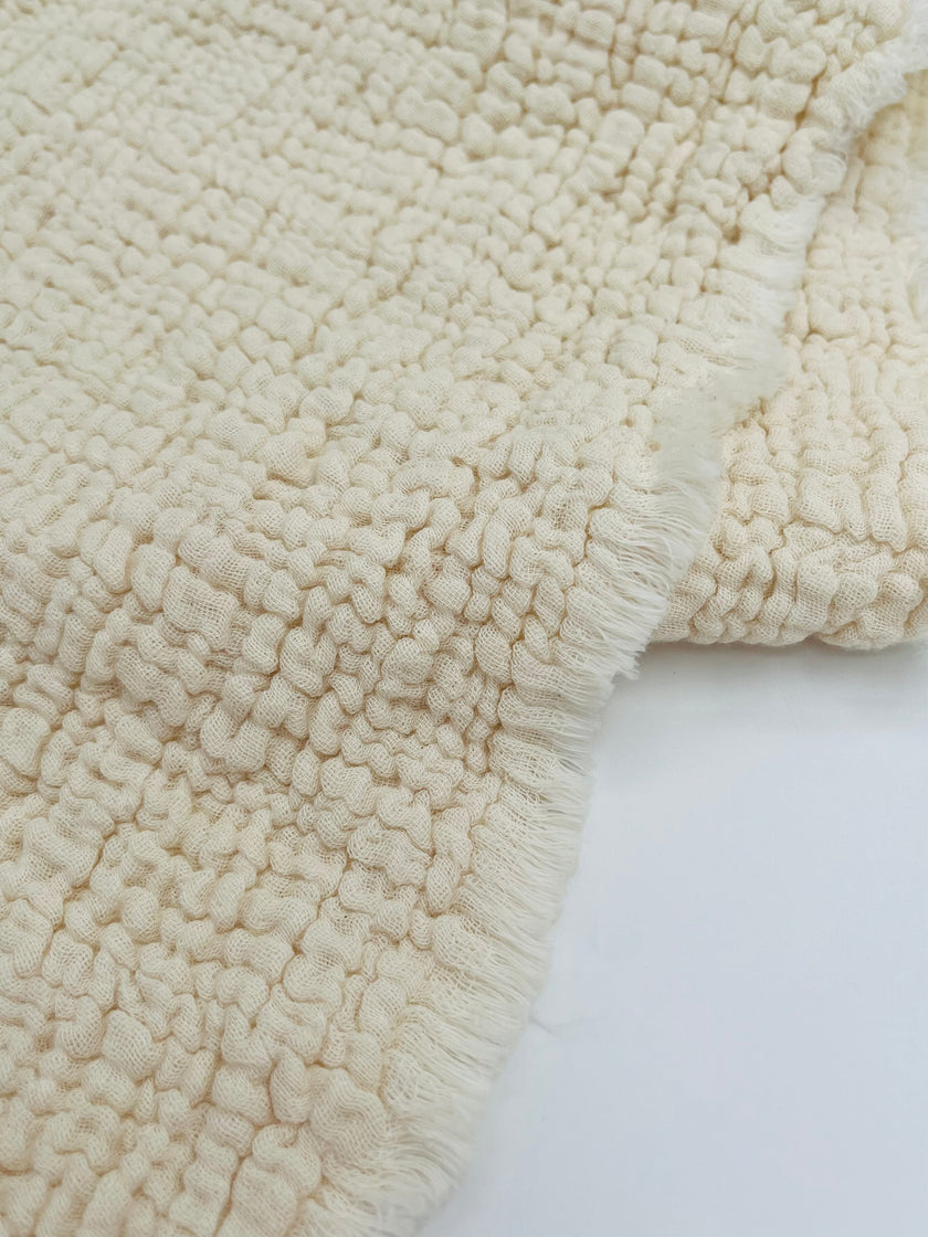 Tissu mousseline par cour - Tissu mousseline biologique - Mousseline de coton pour bébé - Tissu gaze 4 couches par mètre, 180 CM DE LARGEUR. Couverture nouveau-né.