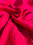 Fuchsia Pink Silk By The Yard, Natural Silk, Mulberry Silk, Crinkle Silk.