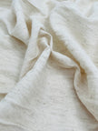 Neutral Unbleached Linen Organic Cotton Blended Fabric By The Meter.
