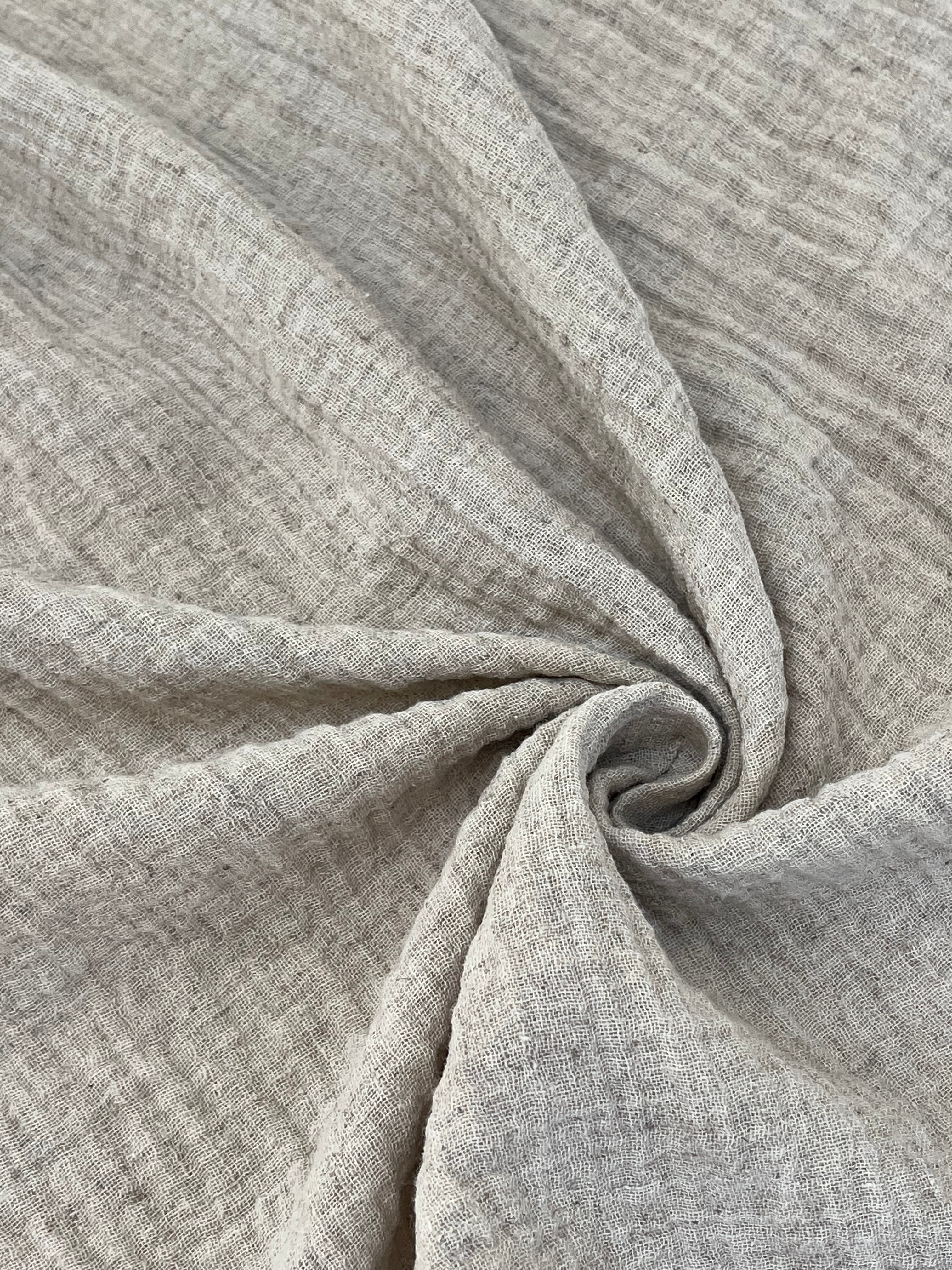 Linen Muslin Fabric. - Organic Muslin Fabric - Baby Cotton Muslin -