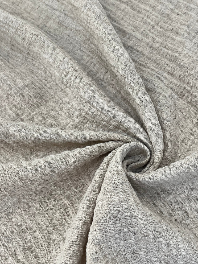 Linen Muslin Fabric. - Organic Muslin Fabric - Baby Cotton Muslin -