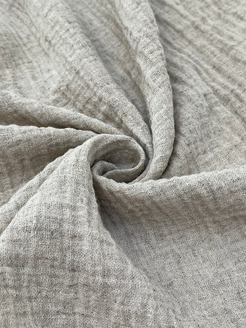 Linen Muslin Fabric. - Organic Muslin Fabric - Baby Cotton Muslin -