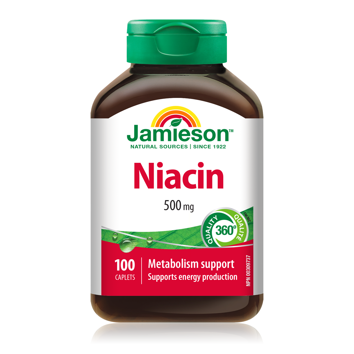 31000256 Jamieson Niacin 500 mg, 100 ct 2207_R2063_Niacin_160cc_BTL_MAIN