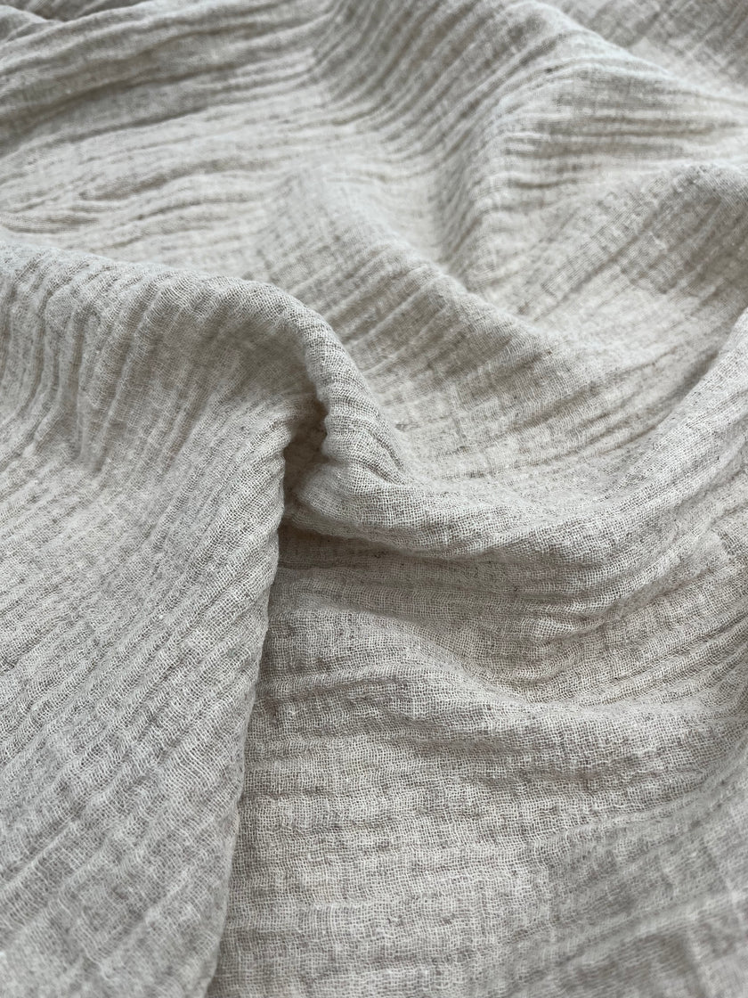 Linen Muslin Fabric. - Organic Muslin Fabric - Baby Cotton Muslin -