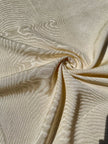 Ecru White Colour Silk Moire Home Textile Interior Fabrics, Watermark Pattern.