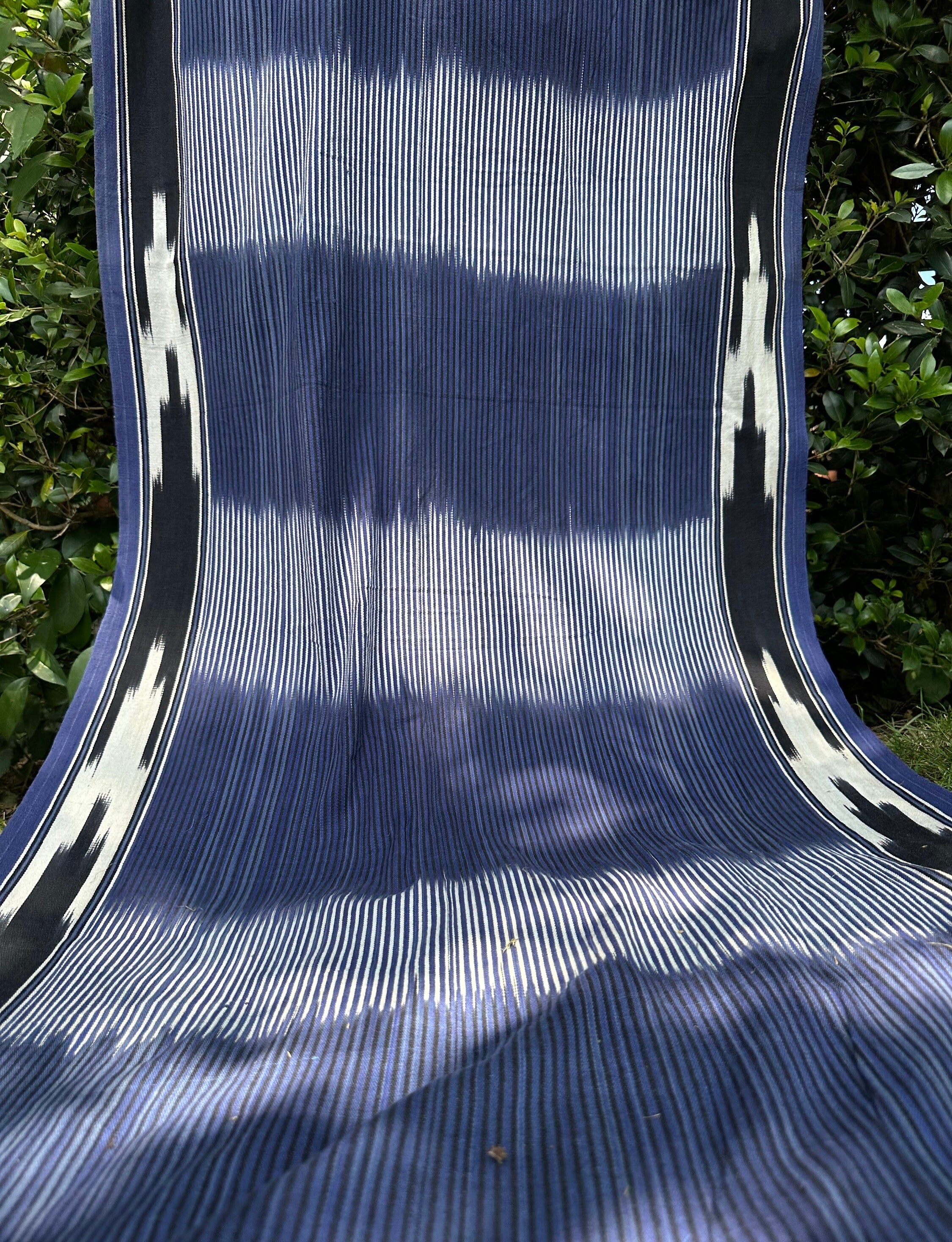 Indigo Fabric, Japanese Fabric, Shibori Fabric, Ikat Fabric cotton.