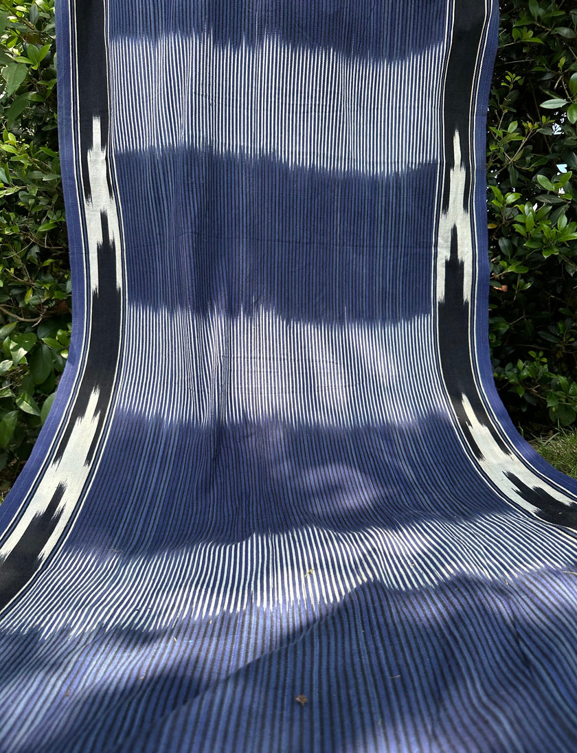 Indigo Fabric, Japanese Fabric, Shibori Fabric, Ikat Fabric cotton.