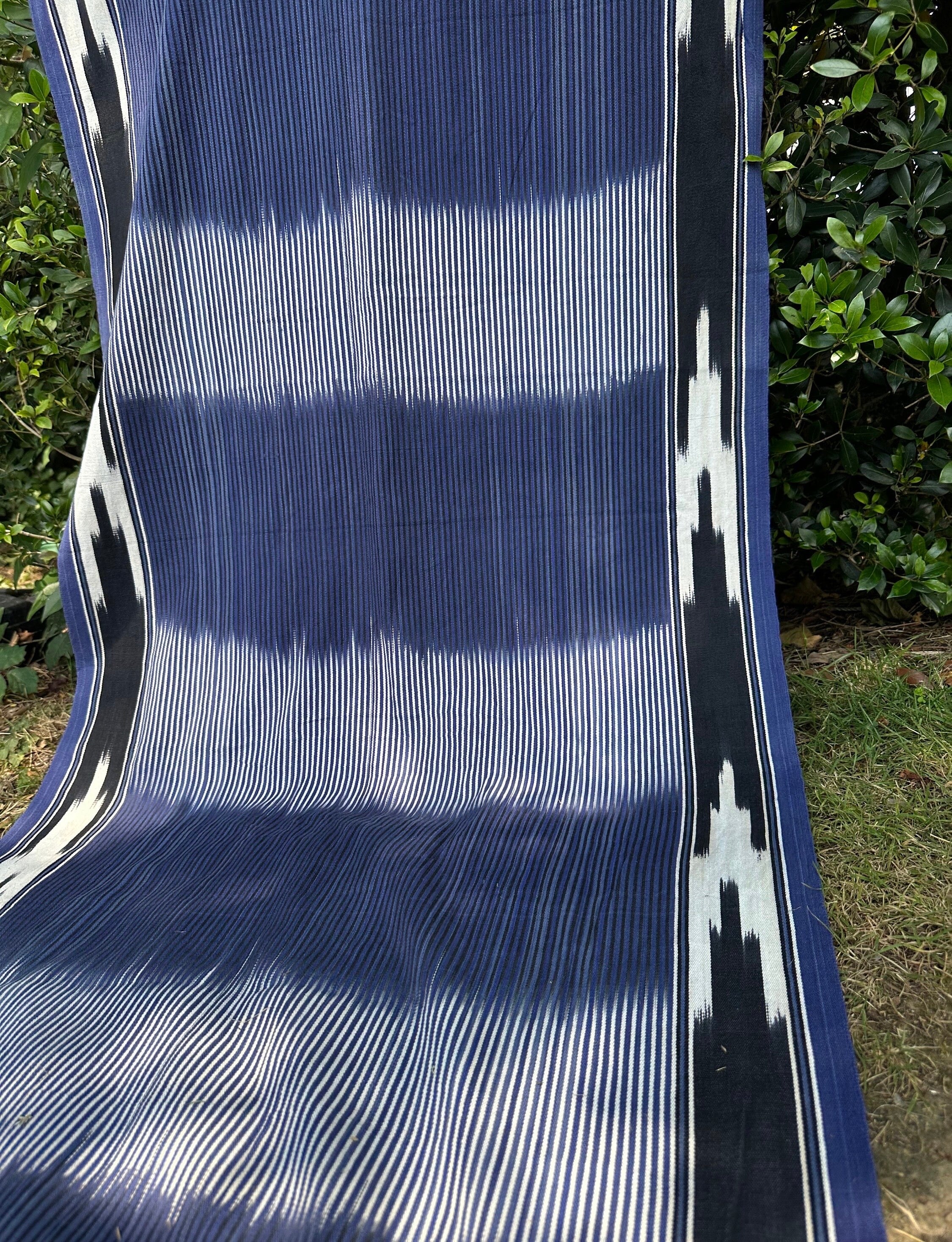 Indigo Fabric, Japanese Fabric, Shibori Fabric, Ikat Fabric cotton.