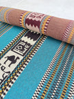 Ağır Ağırlık Kalın Jakarlı Pamuklu Kumaş Metre 400/m2 - Döşemelik Geleneksel Anadolu Etnik Desenli - Döşemelik Kumaşlar. %70 Pamuk %30 Polyester - 140 cm Genişlik. Halı Dokuma Mavi, Kırmızı, Sarı, Siyah Çok Renkli Seçenekler