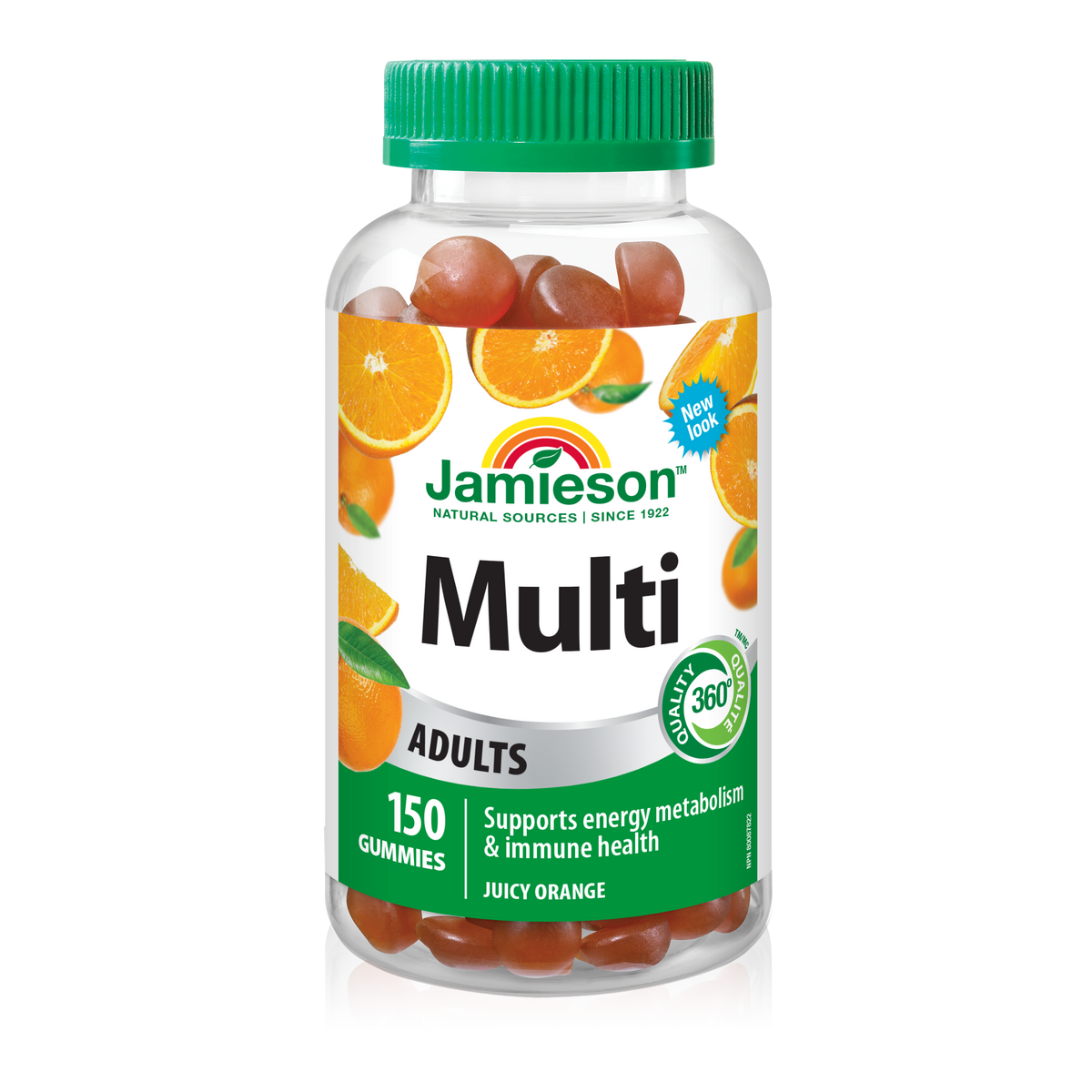 31000925 Jamieson Multivitamins For Adults Gummies 31000925_J_GUM_Multi_Adults_JuicyOrange_625cc_R2025_BTL_MAIN