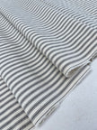 Heavy Weight Softened Cotton Fabric By The Yard - Upholstery Striped 280/m2