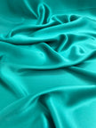 Emerald Green Satin Pure Silk, Silk By The Yard.