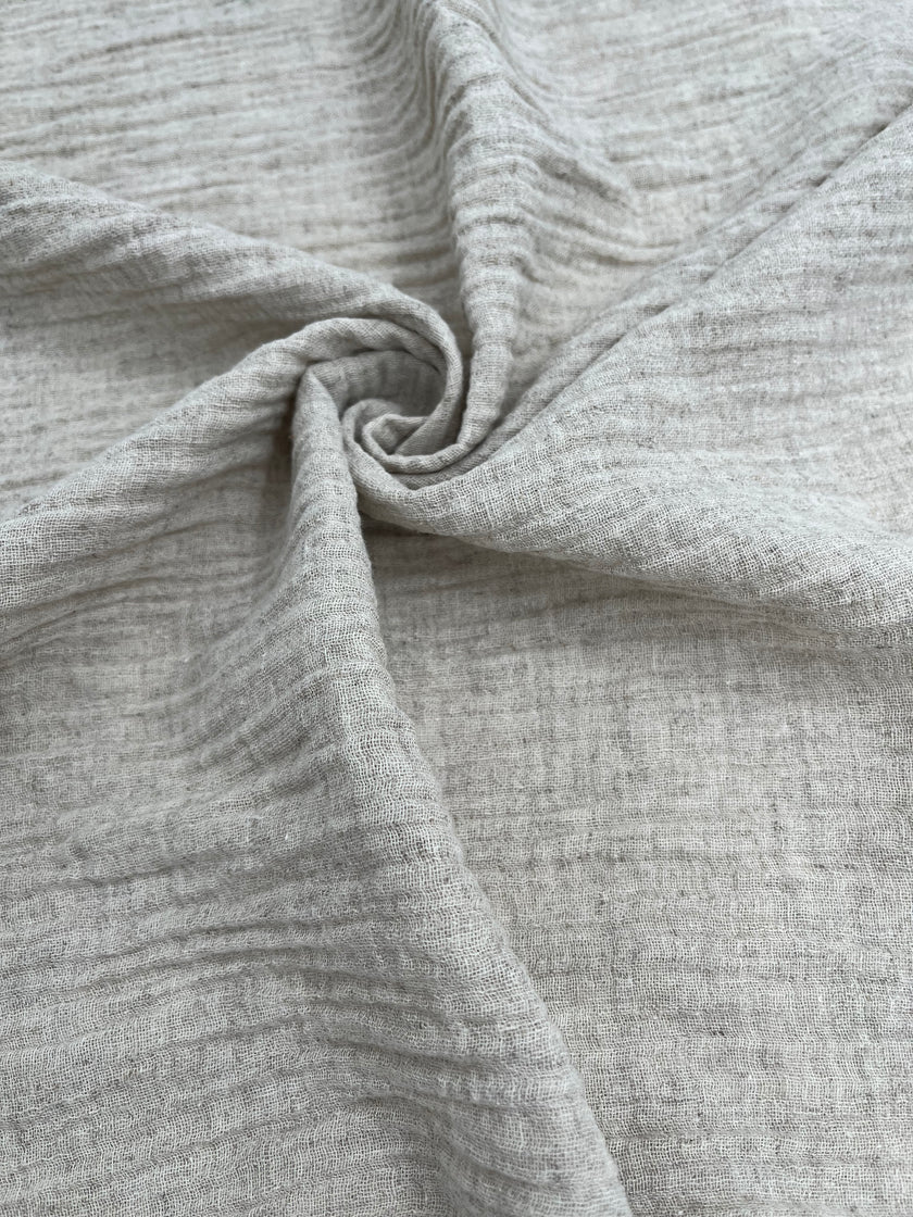 Linen Muslin Fabric. - Organic Muslin Fabric - Baby Cotton Muslin -