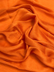 Orange Colour Silk By The Yard, Crinkle Silk.