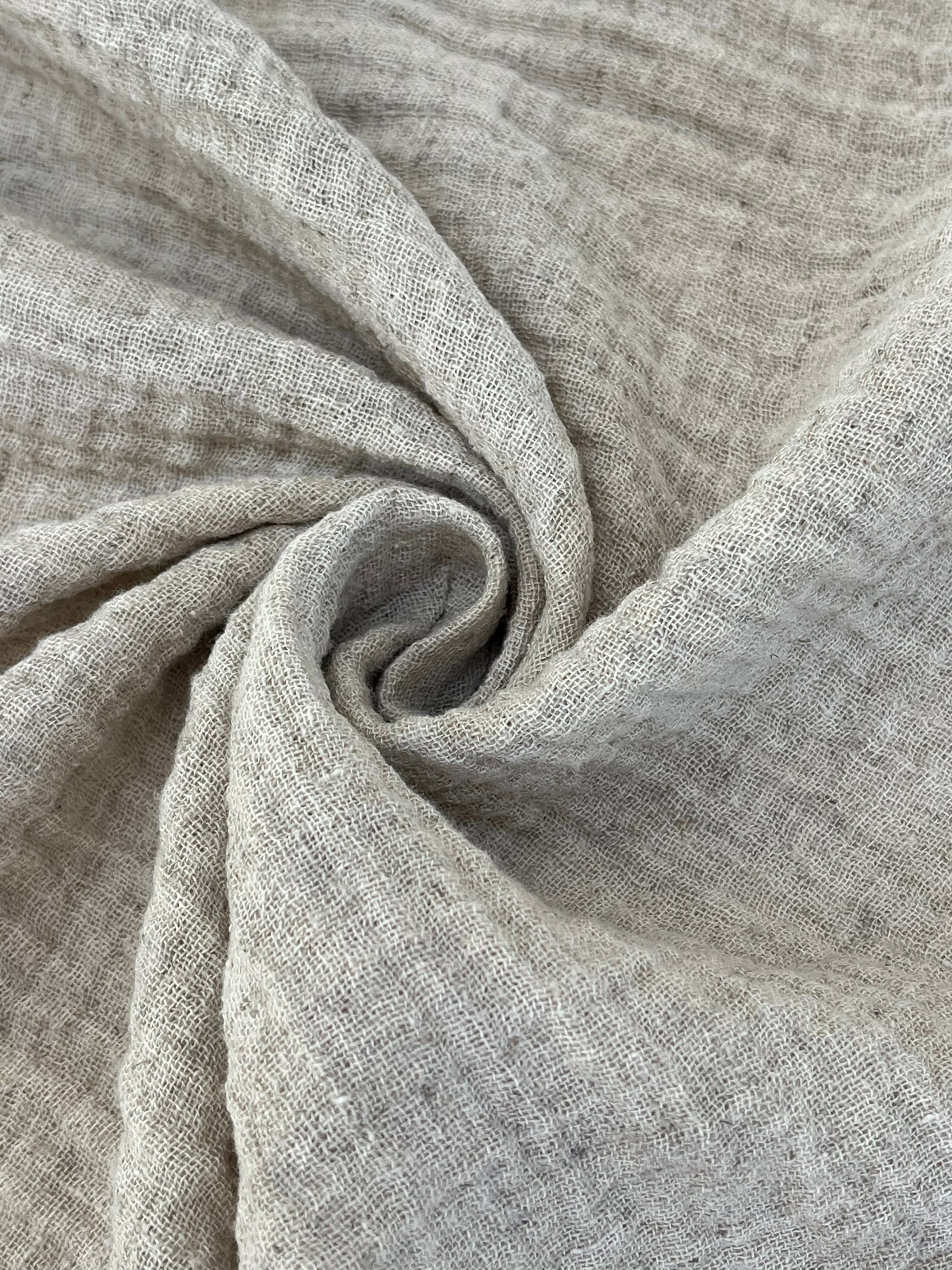 Linen Muslin Fabric. - Organic Muslin Fabric - Baby Cotton Muslin -