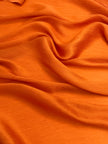 Orange Colour Silk By The Yard, Crinkle Silk.