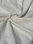 Neutral Unbleached Linen Organic Cotton Blended Fabric By The Meter.