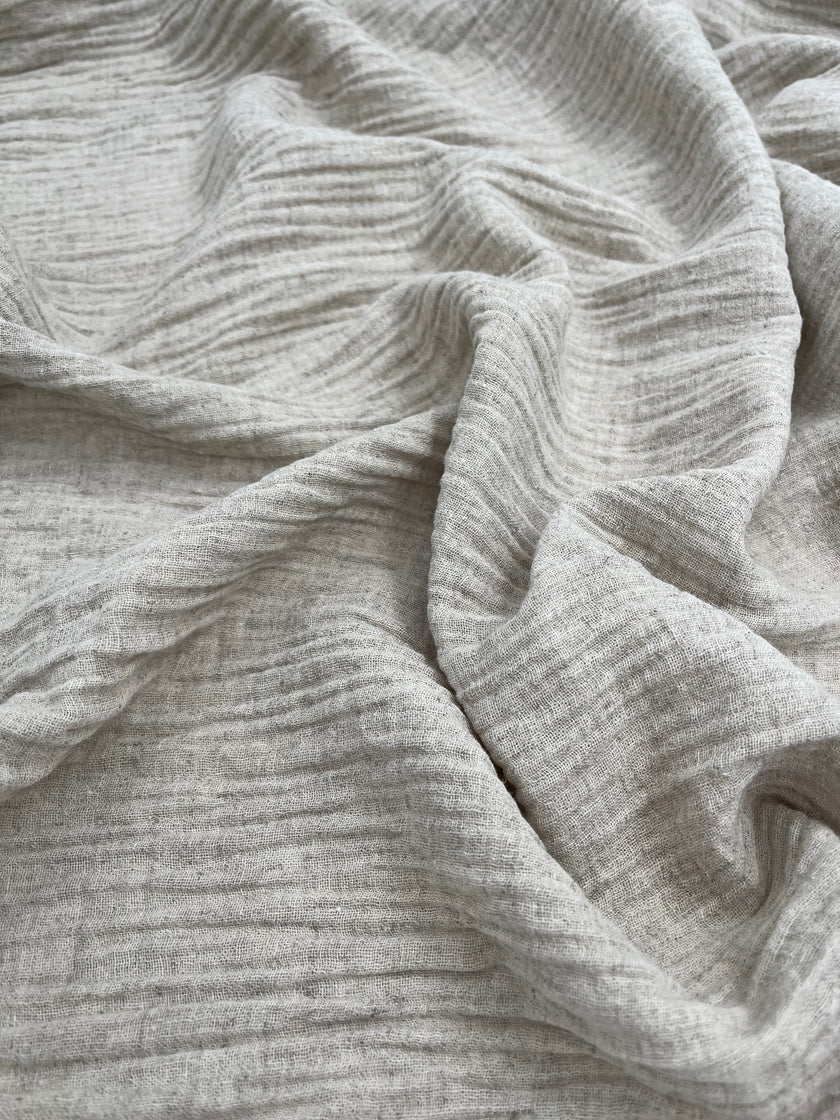 Linen Muslin Fabric. - Organic Muslin Fabric - Baby Cotton Muslin -