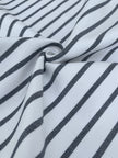 Heavy Weight Softened Cotton Fabric By The Yard- Upholstery Striped /400/gr