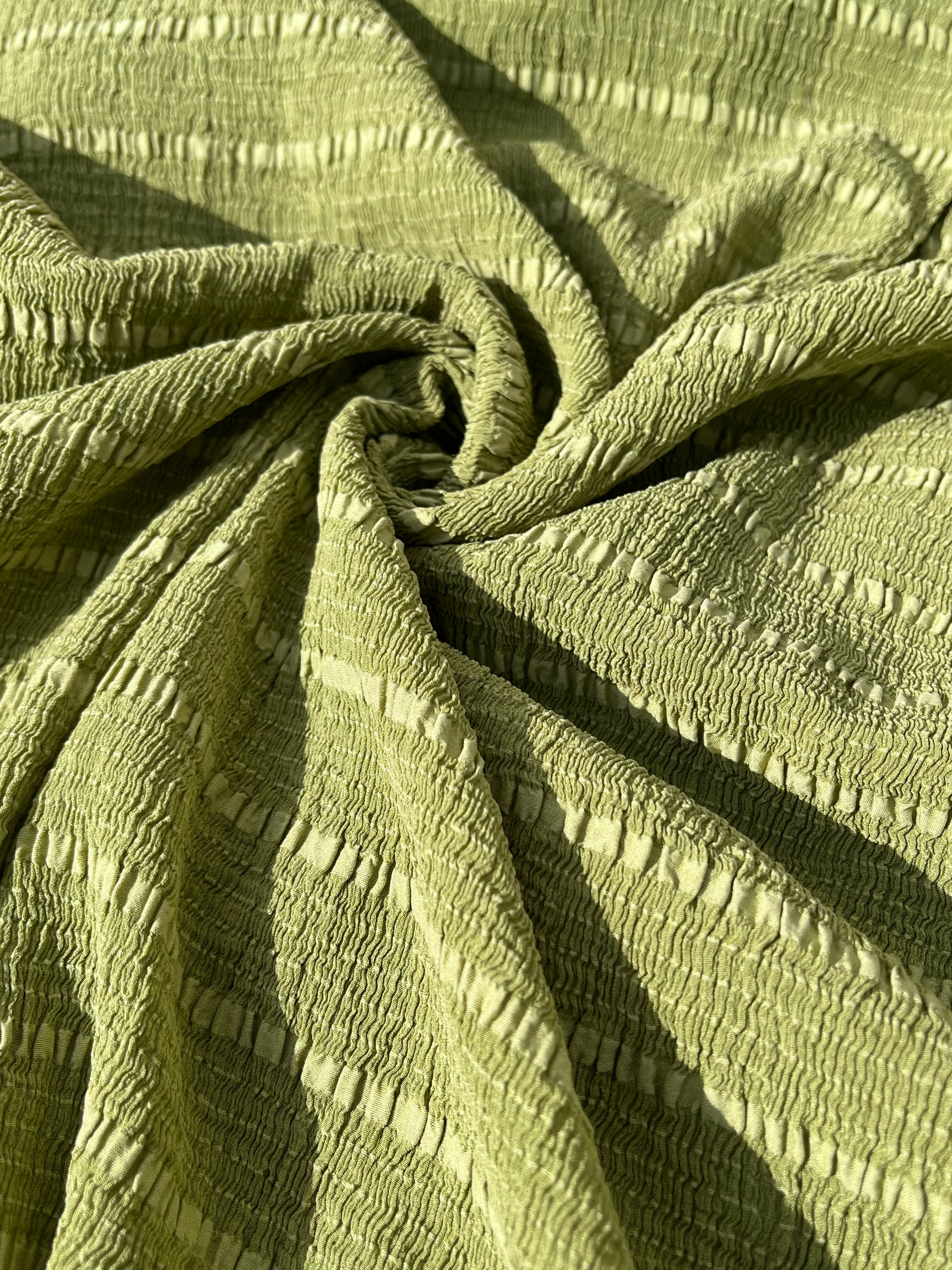 Stretchy Silk, Crinkle Silk.