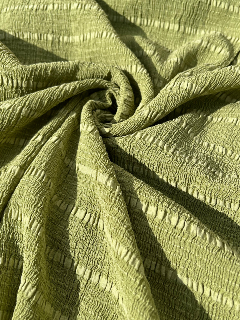 Stretchy Silk, Crinkle Silk.