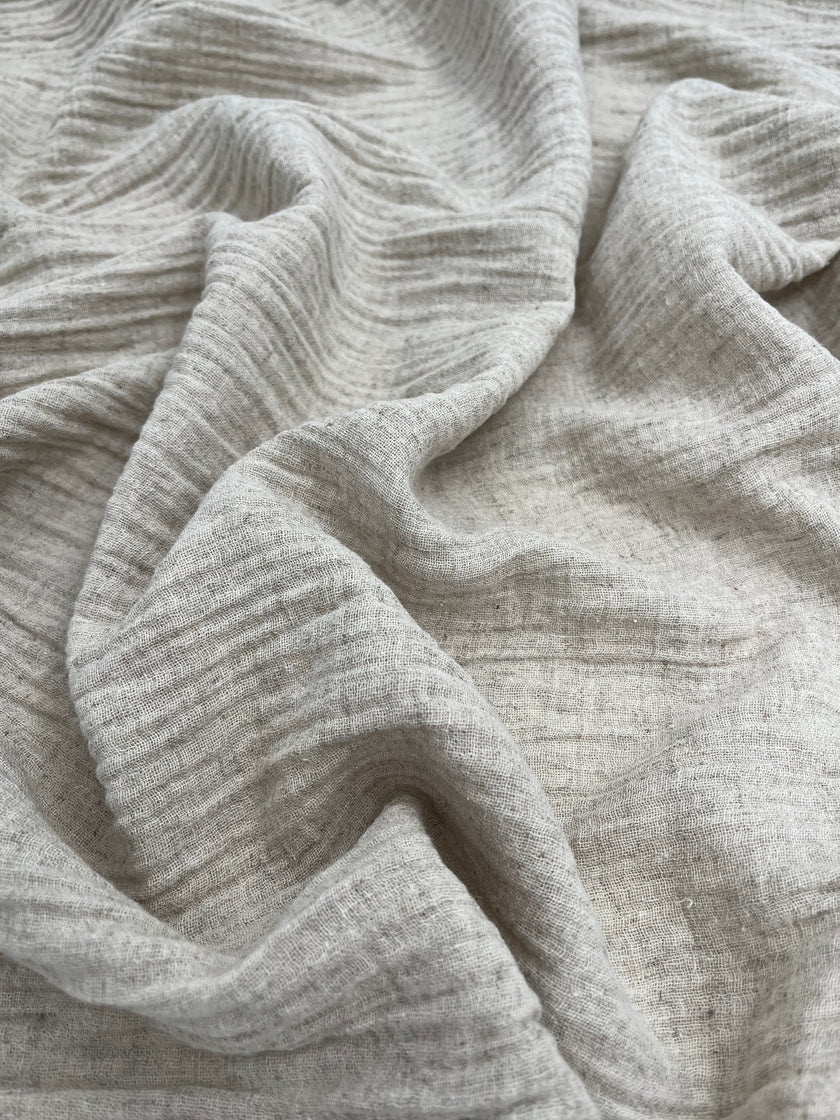 Linen Muslin Fabric. - Organic Muslin Fabric - Baby Cotton Muslin -