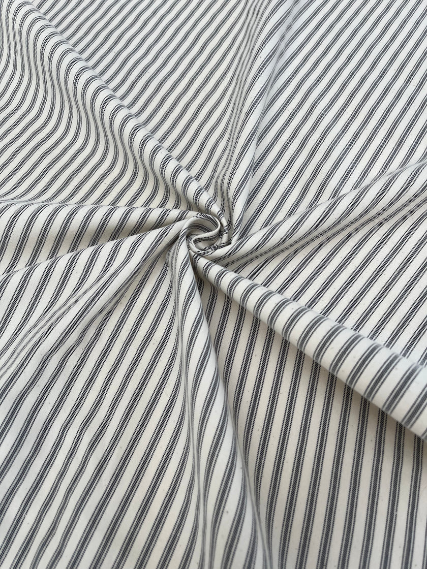 Heavy Weight Softened Cotton Fabric By The Yard - Upholstery Striped 280/m2