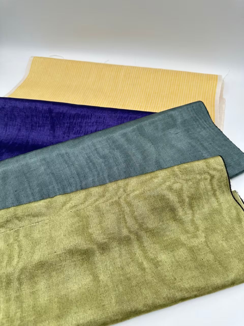 Sage Green Silk Fabric, Moire Silk Fabric, Silk By The Yard. Watermark Pattern.
