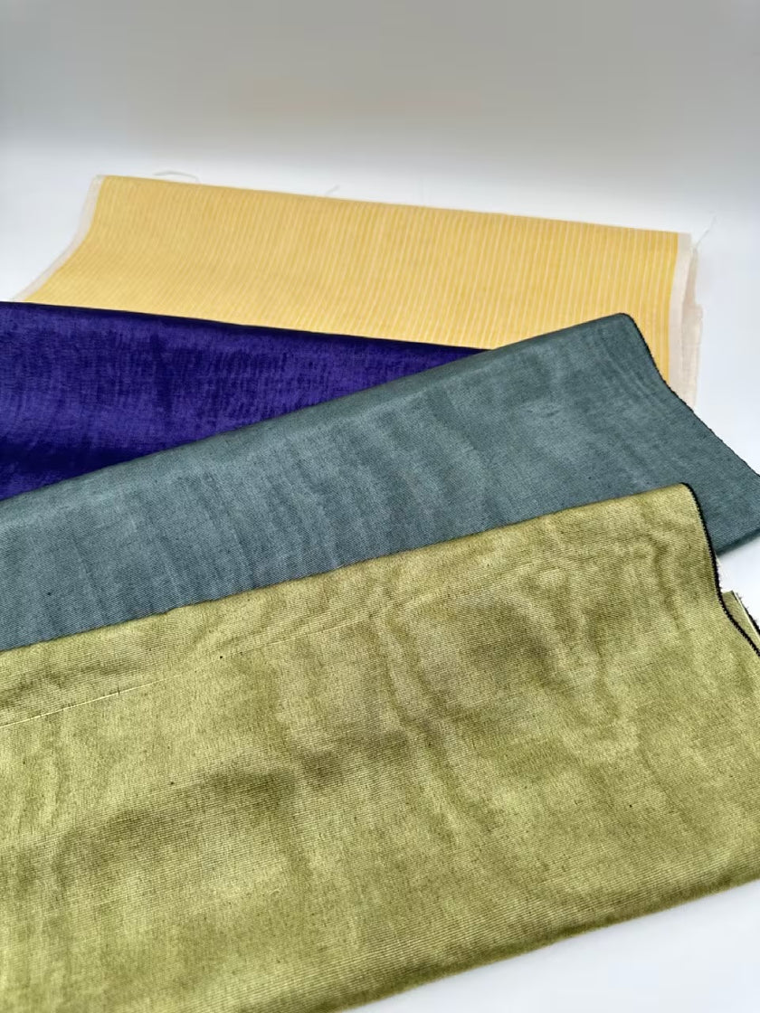 Sage Green Silk Fabric, Moire Silk Fabric, Silk By The Yard. Watermark Pattern.