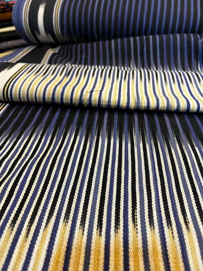 Indigo Fabric, Japanese Fabric, Shibori Fabric, Ikat Fabric cotton.