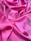 Pink Satin Pure Silk, Silk By The Yard, Silk Chiffon, Mulberry Silk.