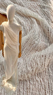 Unbleached, Ivory White Textured Linen Fabric By The Yard Natural Fabrics.