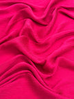 Fuchsia Pink Silk By The Yard, Natural Silk, Mulberry Silk, Crinkle Silk.