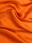 Orange Colour Silk By The Yard, Crinkle Silk.