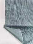 Sage Green Silk Fabric, Moire Silk Fabric, Silk By The Yard. Watermark Pattern.