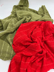 Stretchy Silk, Crinkle Silk.