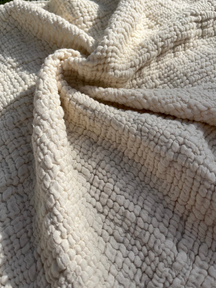 Muslin Fabric By The Yard - Organic Muslin Fabric - Baby Blanket Fabric- 4 Layers