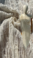 Ivory White Textured Linen Fabric By The Yard Natural Fabrics.