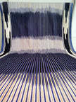 Indigo Fabric, Japanese Fabric, Shibori Fabric, Ikat Fabric cotton.