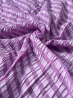 Stretchy Gingham Patterned Silk, Plaid Silk, Crinkle Silk, Seersucker Silk.
