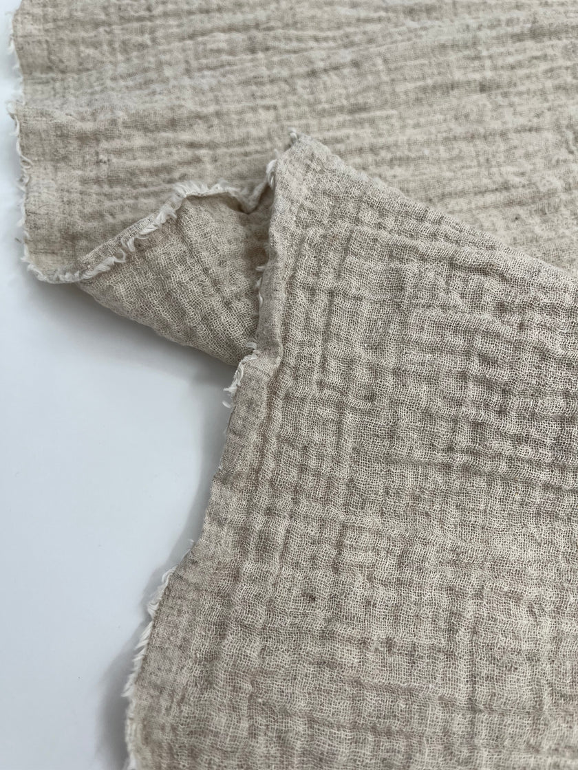 Linen Muslin Fabric. - Organic Muslin Fabric - Baby Cotton Muslin -