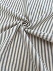 Heavy Weight Softened Cotton Fabric By The Yard - Upholstery Striped 280/m2