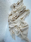 Ivory Unbleached Gauze Organic Cotton Fabric By The Meter.