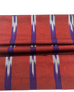 Purple Red Ikat Striped Silk Home Textile Interior Fabrics.