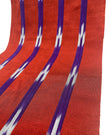 Purple Red Ikat Striped Silk Home Textile Interior Fabrics.