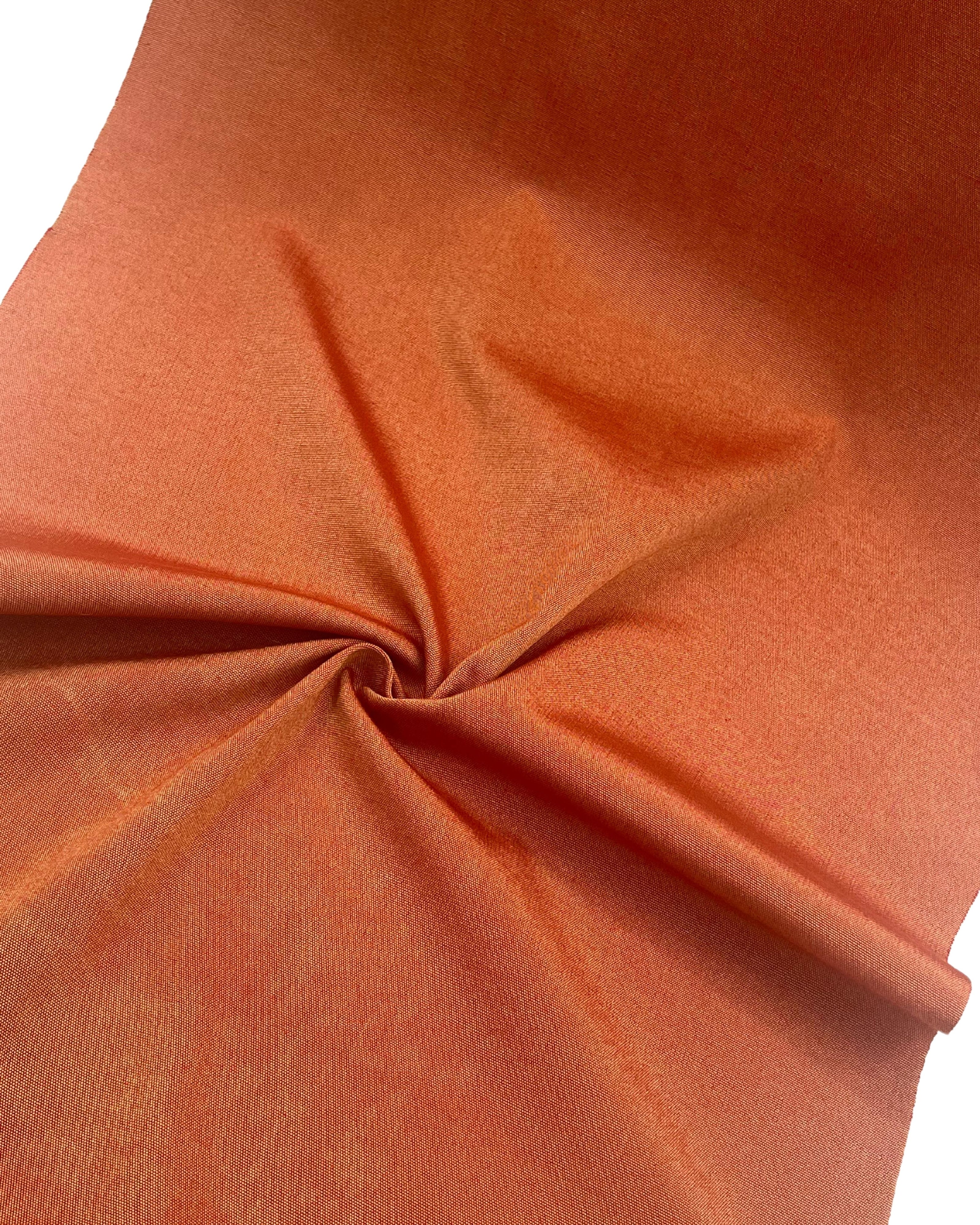Orange Luxurious Silk Moire Home Textile Interior Fabrics.