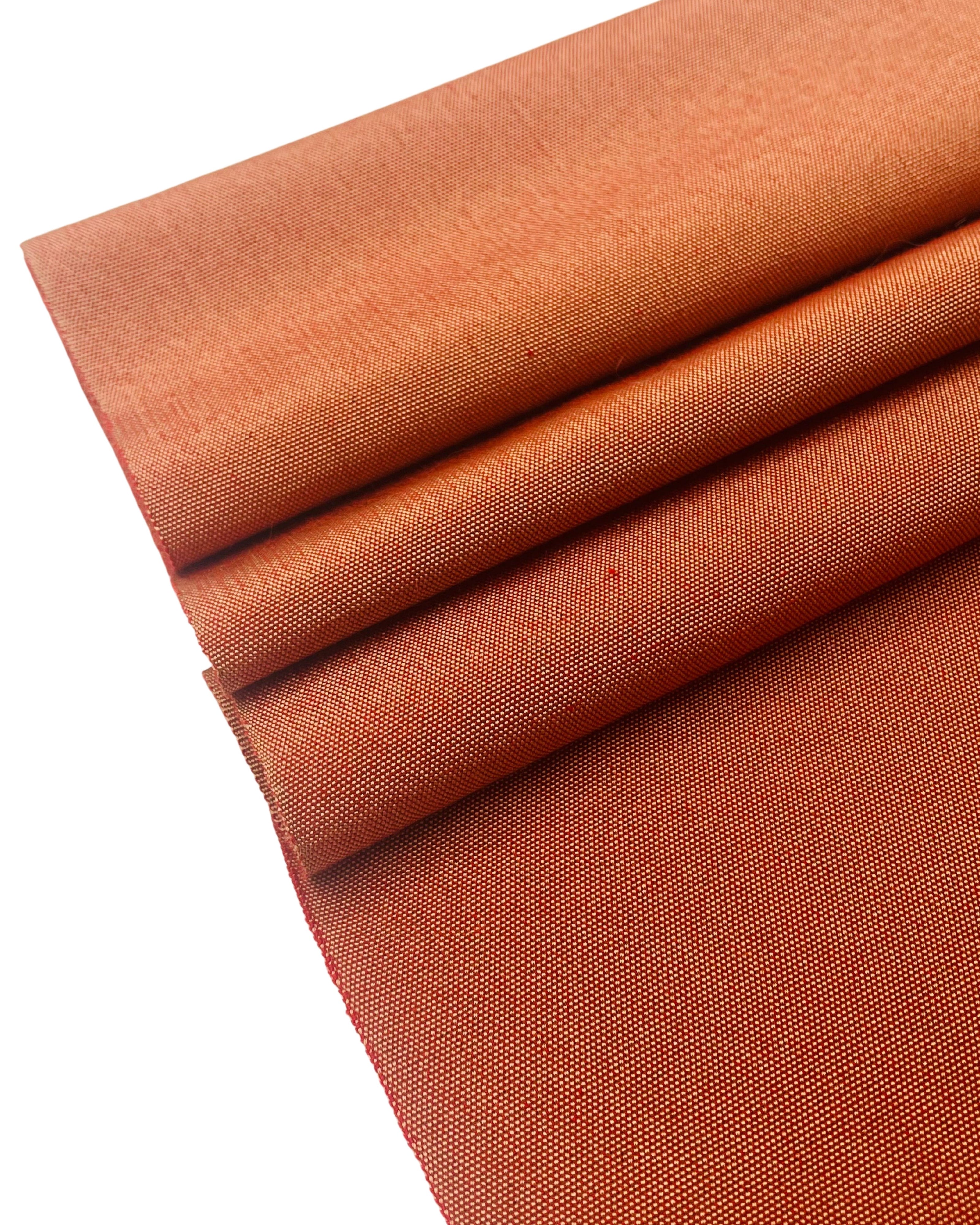 Orange Luxurious Silk Moire Home Textile Interior Fabrics.