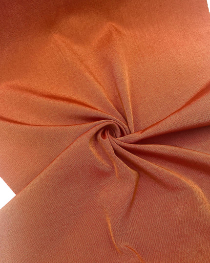 Orange Luxurious Silk Moire Home Textile Interior Fabrics.